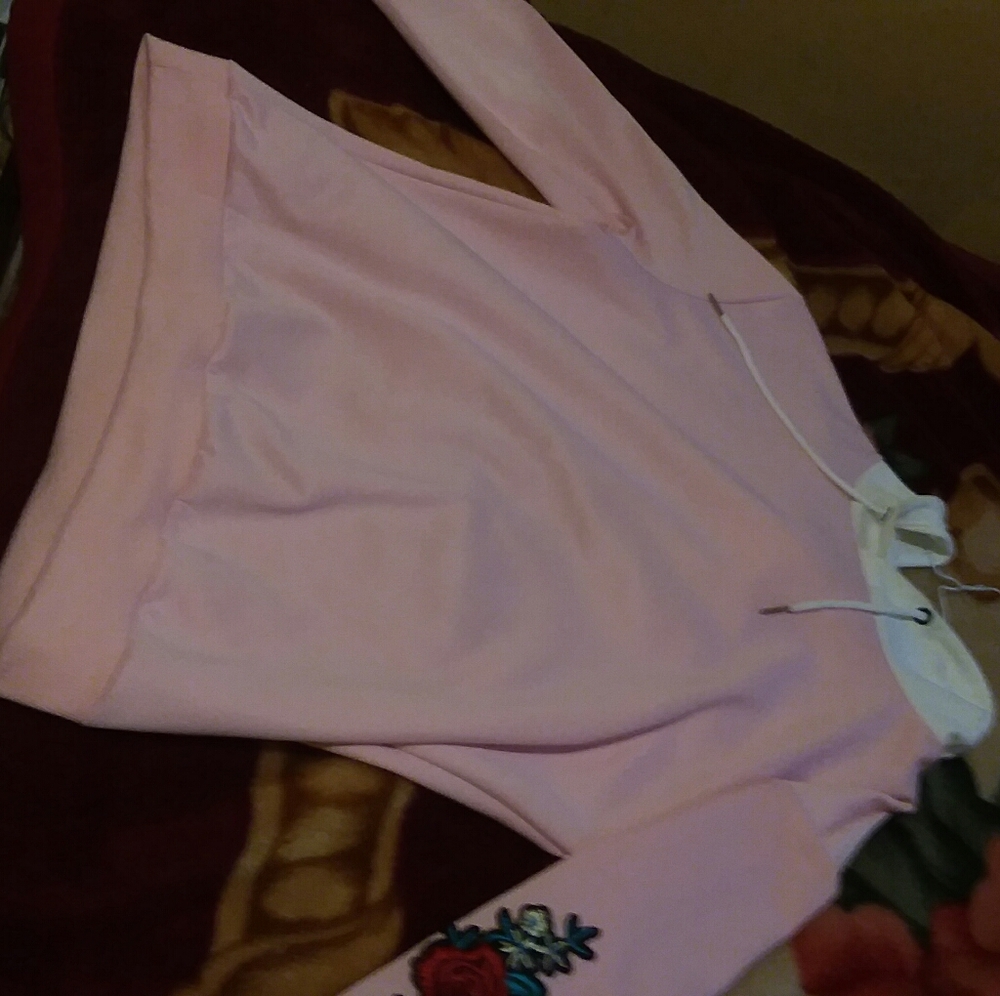ZAFUL PINK ROSE HOODIE - Picture 2 of 3